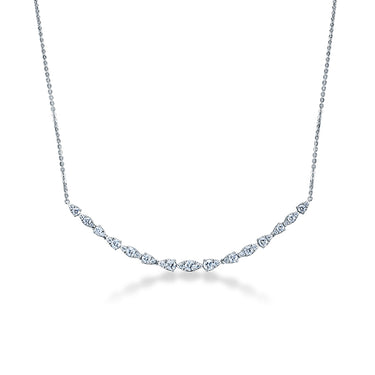 HEARTS ON FIRE 'AERIAL DEWDROP' 18CT WHITE GOLD DIAMOND PENDANT