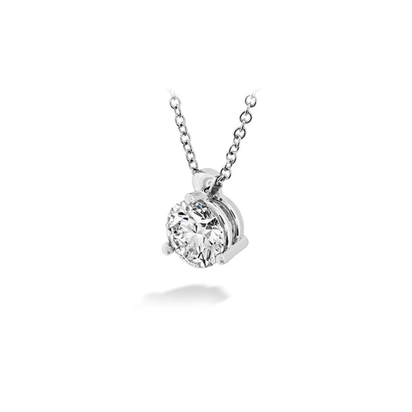 HEARTS ON FIRE 'CLASSIC THREE PRONG SOLITAIRE' 18CT WHITE GOLD  0.704CT DIAMOND PENDANT (Image 2)