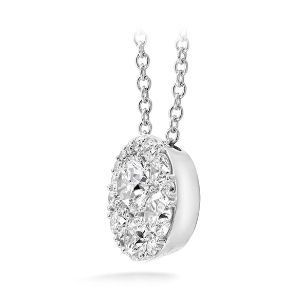HEARTS ON FIRE 'TESSA' 18CT WHITE GOLD DIAMOND CIRCLE NECKLACE (Image 2)