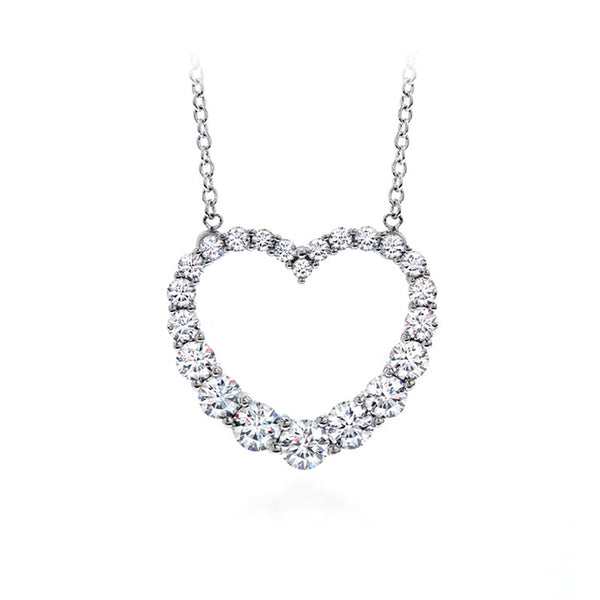 HEARTS ON FIRE 'WHIMSICAL' 18CT WHITE GOLD DIAMOND NECKLACE (Image 1)
