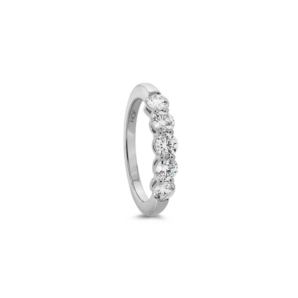 HEARTS ON FIRE MULTIPLICITY 18CT WHITE GOLD 1CT FIVE STONE DIAMOND RING (Image 3)