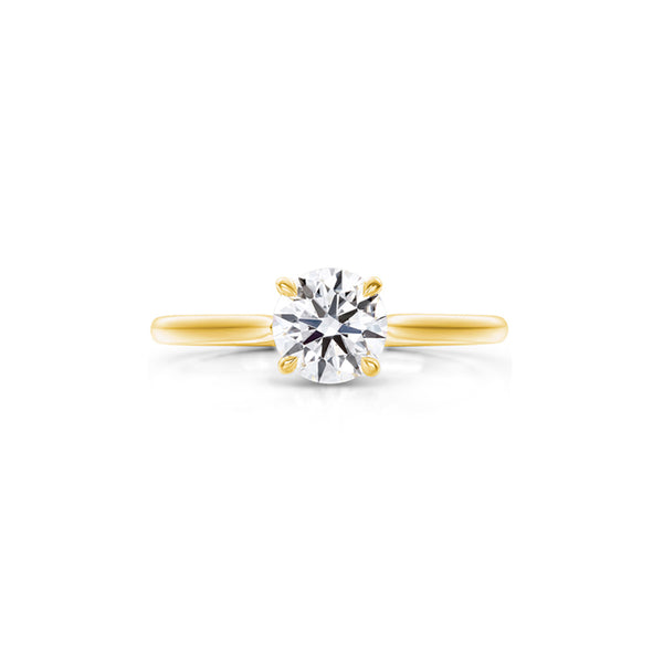 HEARTS ON FIRE CAMILLA 18CT YELLOW GOLD 1.068CT 4 PRONG DIAMOND RING (Image 1)