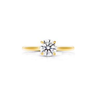HEARTS ON FIRE CAMILLA 18CT YELLOW GOLD 1.068CT 4 PRONG DIAMOND RING