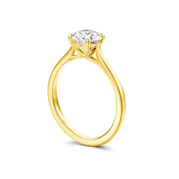 HEARTS ON FIRE CAMILLA 18CT YELLOW GOLD 1.068CT 4 PRONG DIAMOND RING (Image 2)