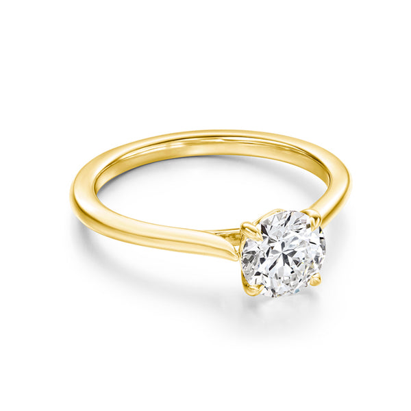 HEARTS ON FIRE CAMILLA 18CT YELLOW GOLD 1.068CT 4 PRONG DIAMOND RING (Image 3)