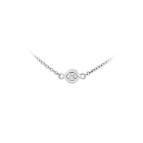 HEARTS ON FIRE OPTIMA STATION 18CT WHITE GOLD DIAMOND NECKLACE (Image 3)