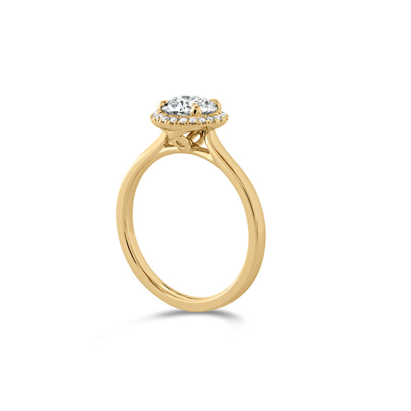 HEARTS ON FIRE JULIETTE 18CT YELLOW GOLD 1.083CT DIAMOND HALO RING (Image 4)