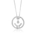 18CT WHITE GOLD "HOPE WILL CATCH THE TEARS" DIAMOND PENDANT (Thumbnail 1)