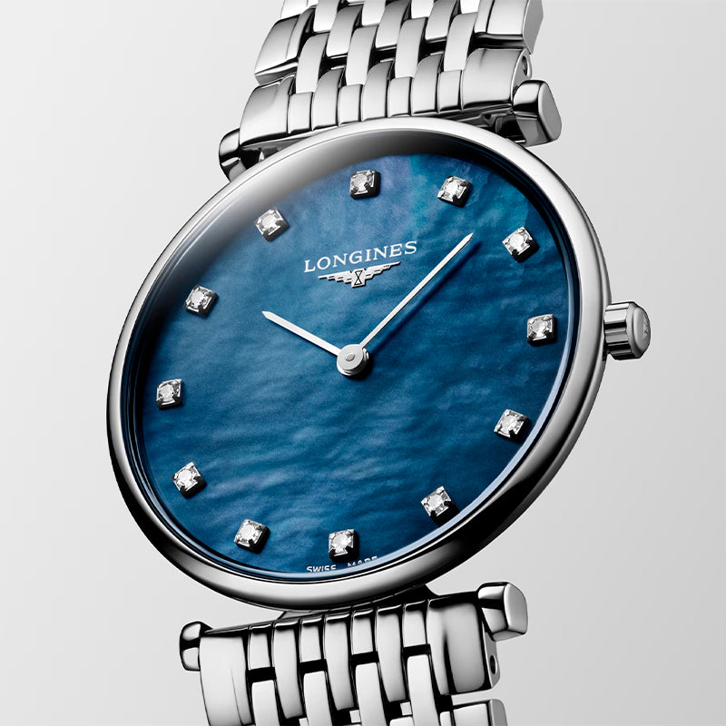 Longines ladies watch blue on sale dial