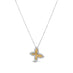 18CT YELLOW GOLD AND WHITE GOLD FANCY INTENSE YELLOW DIAMOND BUTTERFLY NECKLACE (Thumbnail 2)