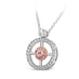 ARGYLE PINK DIAMOND AND DIAMOND NECKLACE SET IN 18CT ROSE AND WHITE GOLD (Thumbnail 2)