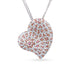 18CT WHITE GOLD AND 18CT ROSE GOLD ARGYLE PINK DIAMOND AND WHITE DIAMOND HEART SHAPED PENDANT (Thumbnail 2)
