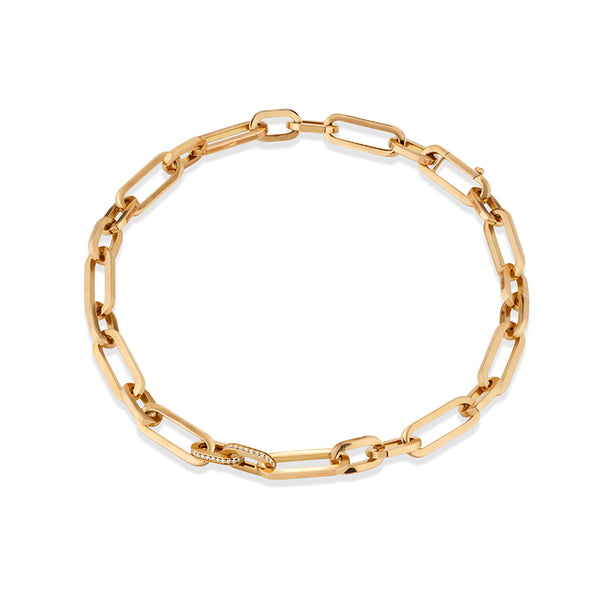 ROBERTO COIN 'ORO CLASSIC' 18CT YELLOW GOLD AND DIAMOND NECKLACE (Image 1)