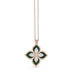 ROBERTO COIN 'PRINCESS FLOWER' 18CT ROSE GOLD MALACHITE AND DIAMOND NECKLACE (Thumbnail 1)