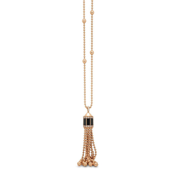 Roberto Coin 18K Rose Gold Art Deco Zipper Necklace