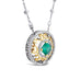 18CT WHITE GOLD AND YELLOW GOLD COLOMBIAN EMERALD AND DIAMOND NECKLACE (Thumbnail 2)