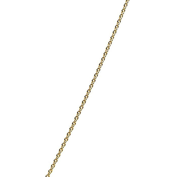 18CT YELLOW GOLD SINGLE TRACE CHAIN 45CM (Image 1)