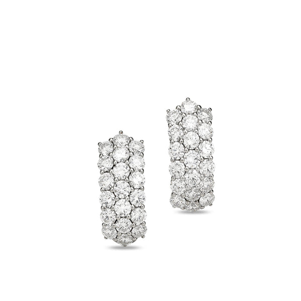 PICCHIOTTI 18CT WHITE GOLD DIAMOND CUFF STYLE EARRINGS (Image 1)