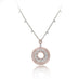18CT ROSE AND WHITE GOLD PICCHIOTTI DIAMOND SET CIRCULAR NECKLACE (Thumbnail 2)