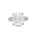 PLATINUM 9.75CT CUSHION CUT DIAMOND WITH ARGYLE PINK DIAMOND PAVE SET RING (Thumbnail 2)