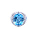 BLUE TOPAZ AND DIAMOND COCKTAIL RING SET IN 18CT WHITE GOLD (Thumbnail 2)