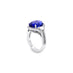 6.73CT OVAL SHAPE TANZANITE AND DIAMOND RING SET IN 18CT WHITE GOLD (Thumbnail 3)