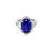 6.73CT OVAL SHAPE TANZANITE AND DIAMOND RING SET IN 18CT WHITE GOLD (Thumbnail 2)