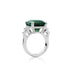 5.52ct ASSCHER CUT GREEN TOURMALINE AND DIAMOND RING IN 18CT WHITE GOLD (Thumbnail 2)