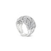 NEW ITALIAN ART 18CT WHITE GOLD DIAMOND SET DRESS RING (Thumbnail 2)