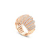 18CT ROSE GOLD AND DIAMOND PAVE DOME RING (Thumbnail 3)