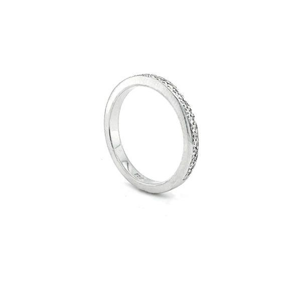 'GRACE' 18CT WHITE GOLD DIAMOND SET WEDDING RING (Image 3)