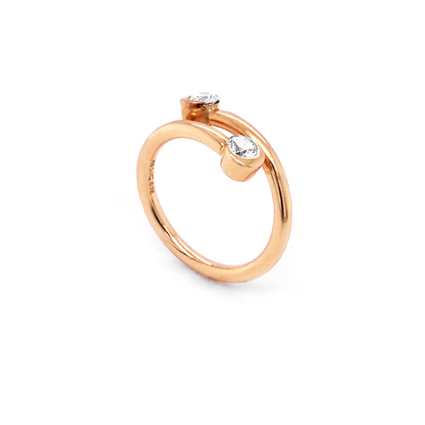 STOCKERT 'MOONSTRUCK' 18CT ROSE GOLD DIAMOND RING (Image 2)