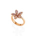 18CT ROSE GOLD PINK DIAMOND FLOWER RING (Thumbnail 2)