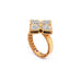 ROBERTO COIN 'PRINCESS FLOWER' 18CT ROSE GOLD AND WHITE GOLD DIAMOND RING (Thumbnail 4)