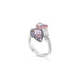 18CT WHITE GOLD AND ROSE GOLD FANCY PINK AND FANCY BLUE PEAR SHAPED DIAMOND RING (Thumbnail 3)