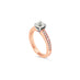 18CT ROSE AND WHITE GOLD ROUND BRILLIANT CUT DIAMOND RING (Thumbnail 2)