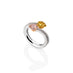 FANCY YELLOW AND PINK PEAR SHAPE DIAMOND RING (Thumbnail 2)