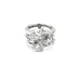 18CT WHITE GOLD PEARSHAPE, OVAL, BAGUETTE AND ROUND BRILLIANT CUT DIAMOND RING (Thumbnail 1)