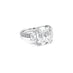 8.01CT ASSCHER CUT, TRAPEZOID AND ROUND BRILLIANT CUT DIAMOND RING IN PLATINUM (Thumbnail 4)