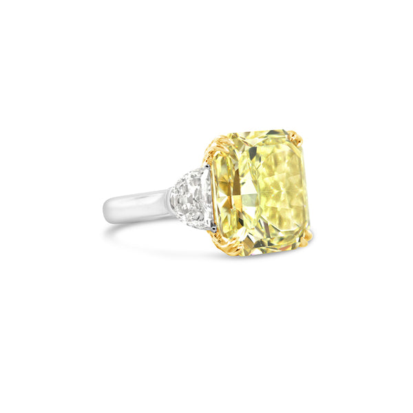 14.22CT FANCY YELLOW DIAMOND, WHITE DIAMOND AND ARGYLE PINK DIAMOND RING (Image 3)