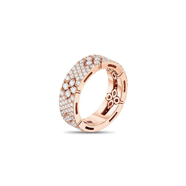 ROBERTO COIN 'LOVE IN VERONA' 18CT ROSE GOLD DIAMOND RING (Image 2)