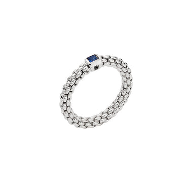 FOPE 'SOULS' 18CT WHITE GOLD SAPPHIRE RING