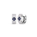 ROBERTO COIN LOVE IN VERONA DIAMOND AND SAPPHIRE, 18CT WHITE GOLD EARRINGS (Thumbnail 1)