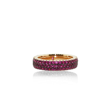 DEMEGLIO RUBY 18CT ROSE GOLD RING