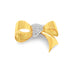 'BOW' 18CT YELLOW GOLD AND 18CT WHITE GOLD DIAMOND SET BROOCH (Thumbnail 2)