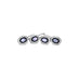 EMIL KRAUS 18CT WHITE GOLD MOTHER OF PEARL, BLACK ONYX AND DIAMOND DRESS STUDS (Thumbnail 1)