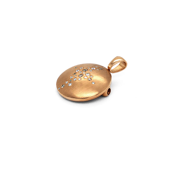 JORG HEINZ INTERCHANGEABLE 18CT ROSE GOLD DIAMOND CLASP AND PENDANT (Image 1)