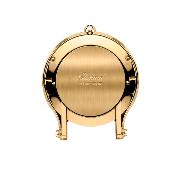 CHOPARD 'HAPPY SPORT' YELLOW GOLD TABLE CLOCK (Image 3)