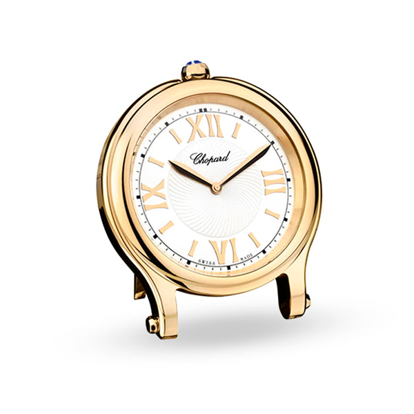 CHOPARD 'HAPPY SPORT' YELLOW GOLD TABLE CLOCK (Image 1)