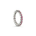 18CT WHITE GOLD PINK SAPPHIRE ETERNITY BAND (Thumbnail 2)